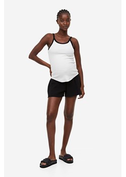 H & M - MAMA Muślinowe szorty - Czarny ze sklepu H&M w kategorii Spodenki ciążowe - zdjęcie 169648499