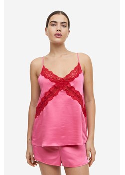 H & M - Piżama z topem i szortami - Różowy ze sklepu H&M w kategorii Piżamy damskie - zdjęcie 169648528