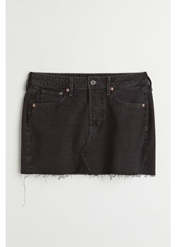 H & M - Spódnica dżinsowa Low Waist - Czarny ze sklepu H&M w kategorii Spódnice - zdjęcie 169648578