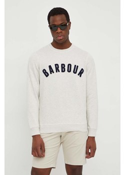 Barbour bluza męska kolor beżowy melanżowa ze sklepu ANSWEAR.com w kategorii Bluzy męskie - zdjęcie 169649698
