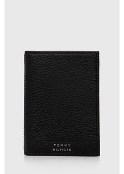 Tommy Hilfiger portfel skórzany męski kolor czarny ze sklepu ANSWEAR.com w kategorii Portfele męskie - zdjęcie 169650009