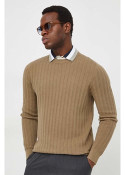Barbour sweter bawełniany kolor beżowy MKN1563 ze sklepu ANSWEAR.com w kategorii Swetry męskie - zdjęcie 169650115