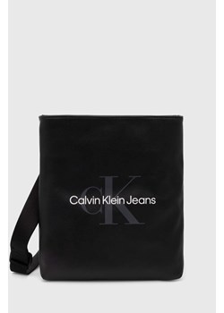 Calvin Klein Jeans saszetka kolor czarny ze sklepu ANSWEAR.com w kategorii Torby męskie - zdjęcie 169650508