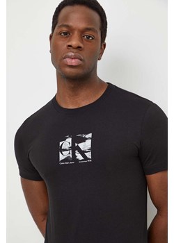 Calvin Klein Jeans t-shirt bawełniany męski kolor czarny z nadrukiem ze sklepu ANSWEAR.com w kategorii T-shirty męskie - zdjęcie 169650688