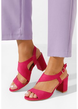 Fuksjowe eleganckie sandały Floresta ze sklepu Zapatos w kategorii Sandały damskie - zdjęcie 169651175
