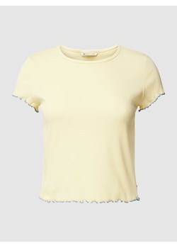 T-shirt krótki z falistym dołem ze sklepu Peek&Cloppenburg  w kategorii Bluzki damskie - zdjęcie 169651779