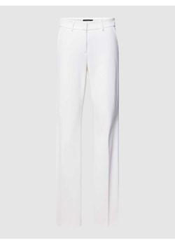 Spodnie materiałowe z poszerzaną nogawką w jednolitym kolorze model ‘FRANCE’ ze sklepu Peek&Cloppenburg  w kategorii Spodnie damskie - zdjęcie 169651795