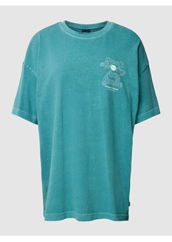 T-shirt o kroju oversized z nadrukowanym napisem ze sklepu Peek&Cloppenburg  w kategorii Bluzki damskie - zdjęcie 169652246