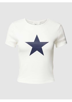 T-shirt z nadrukiem ze sloganem ze sklepu Peek&Cloppenburg  w kategorii Bluzki damskie - zdjęcie 169652337