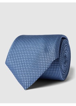 Krawat z mieszanki jedwabiu ze wzorem na całej powierzchni ze sklepu Peek&Cloppenburg  w kategorii Krawaty - zdjęcie 169652425