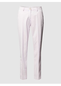 Spodnie materiałowe o kroju slim fit w kant model ‘STYLE.MARON’ ze sklepu Peek&Cloppenburg  w kategorii Spodnie damskie - zdjęcie 169652539