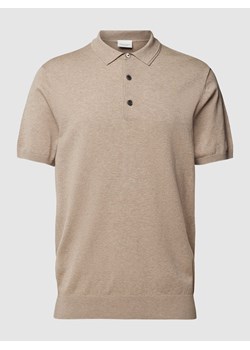 Bluzka z dzianiny z kołnierzykiem polo ze sklepu Peek&Cloppenburg  w kategorii T-shirty męskie - zdjęcie 169652636