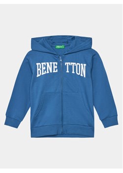 United Colors Of Benetton Bluza 3BC1G502T Niebieski Regular Fit ze sklepu MODIVO w kategorii Bluzy chłopięce - zdjęcie 169657818