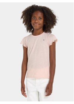 Tommy Hilfiger T-Shirt Essential KG0KG07052 M Różowy Regular Fit ze sklepu MODIVO w kategorii Bluzki dziewczęce - zdjęcie 169658049