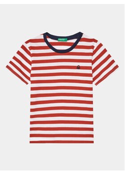 United Colors Of Benetton T-Shirt 3EJGG10CZ Czerwony Regular Fit ze sklepu MODIVO w kategorii T-shirty chłopięce - zdjęcie 169658076