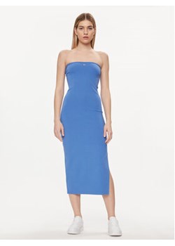 Tommy Jeans Sukienka letnia DW0DW17925 Niebieski Slim Fit ze sklepu MODIVO w kategorii Sukienki - zdjęcie 169658115