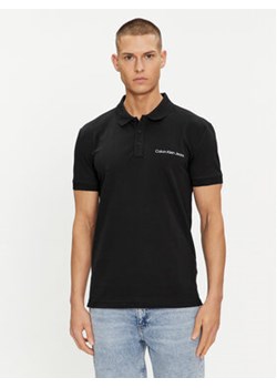 Calvin Klein Jeans Polo Institutional J30J325495 Czarny Regular Fit ze sklepu MODIVO w kategorii T-shirty męskie - zdjęcie 169658148