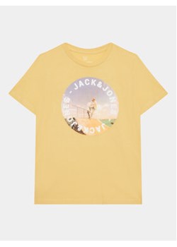 Jack&Jones Junior T-Shirt 12224223 Żółty Regular Fit ze sklepu MODIVO w kategorii T-shirty chłopięce - zdjęcie 169658195