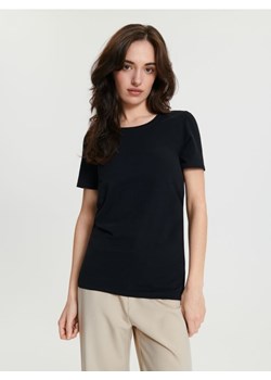 Sinsay - Koszulka bawełniana - czarny ze sklepu Sinsay w kategorii Bluzki damskie - zdjęcie 169660489
