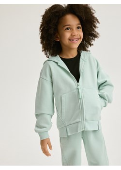Reserved - Rozpinana bluza z kapturem - jasnoturkusowy ze sklepu Reserved w kategorii Bluzy dziewczęce - zdjęcie 169660996