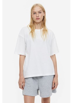 H & M - Pudełkowy T-shirt - Biały ze sklepu H&M w kategorii Bluzki damskie - zdjęcie 169674756