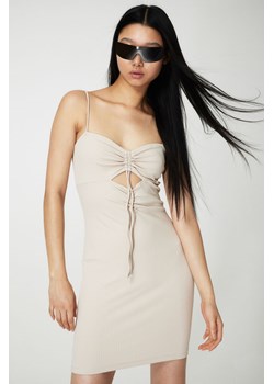 H & M - Sukienka bodycon z wycięciami - Beżowy ze sklepu H&M w kategorii Sukienki - zdjęcie 169674776