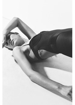 H & M - Satynowe body balkonetka - Czarny ze sklepu H&M w kategorii Body damskie - zdjęcie 169674796