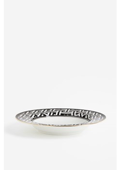 H & M - Głęboki talerz porcelanowy - Czarny ze sklepu H&M w kategorii Talerze - zdjęcie 169675049