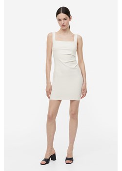H & M - Sukienka z zakładkami - Biały ze sklepu H&M w kategorii Sukienki - zdjęcie 169675065