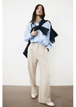 H & M - Szerokie spodnie - Beżowy ze sklepu H&M w kategorii Spodnie damskie - zdjęcie 169675265