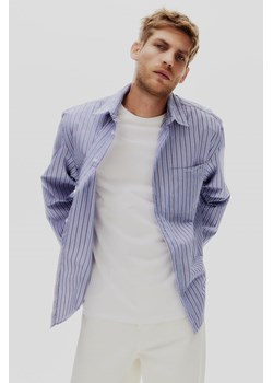 H & M - Popelinowa koszula Loose Fit - Niebieski ze sklepu H&M w kategorii Koszule męskie - zdjęcie 169675286