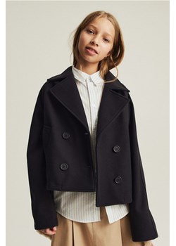 H & M - Krótka kurtka bosmanka - Szary ze sklepu H&M w kategorii Płaszcze dziewczęce - zdjęcie 169675398