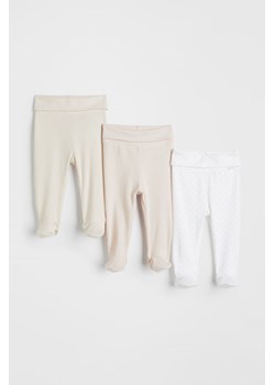 H & M - Spodnie 3-pak - Różowy ze sklepu H&M w kategorii Spodnie i półśpiochy - zdjęcie 169675467