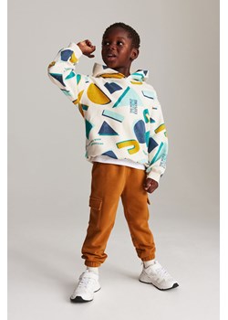 H & M - Bluza z kapturem i nadrukiem - Beżowy ze sklepu H&M w kategorii Bluzy chłopięce - zdjęcie 169675678