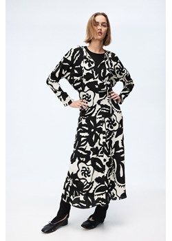 H & M - Taliowana sukienka - Beżowy ze sklepu H&M w kategorii Sukienki - zdjęcie 169675699