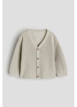 H & M - Kardigan w waflowy splot - Brązowy ze sklepu H&M w kategorii Swetry chłopięce - zdjęcie 169675759