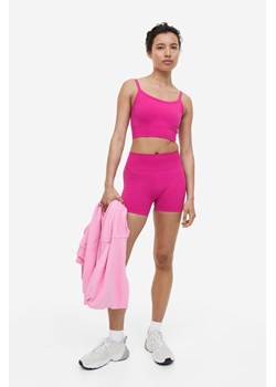 H & M - Bezszwowe szorty hotpants DryMove - Różowy ze sklepu H&M w kategorii Szorty - zdjęcie 169675779