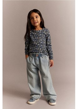 H & M - Dżersejowy top z nadrukiem - Szary ze sklepu H&M w kategorii Bluzki dziewczęce - zdjęcie 169676195
