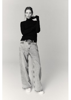 H & M - Baggy Regular Jeans - Szary ze sklepu H&M w kategorii Jeansy damskie - zdjęcie 169676276
