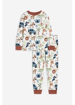 H & M - Dżersejowa piżama - Biały ze sklepu H&M w kategorii Piżamy dziecięce - zdjęcie 169676415