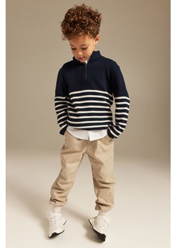 H & M - Joggersy z diagonalu - Beżowy ze sklepu H&M w kategorii Spodnie chłopięce - zdjęcie 169676419