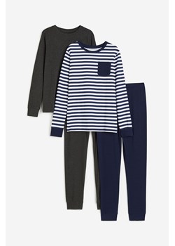 H & M - Bawełniana piżama 2-pak - Niebieski ze sklepu H&M w kategorii Piżamy dziecięce - zdjęcie 169676527