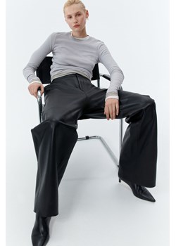 H & M - Dżersejowy top z bawełny pima - Szary ze sklepu H&M w kategorii Bluzki damskie - zdjęcie 169676636