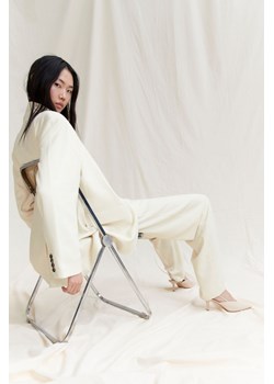 H & M - Proste spodnie - Beżowy ze sklepu H&M w kategorii Spodnie damskie - zdjęcie 169676829