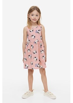 H & M - Bawełniana sukienka we wzory - Różowy ze sklepu H&M w kategorii Sukienki dziewczęce - zdjęcie 169676855