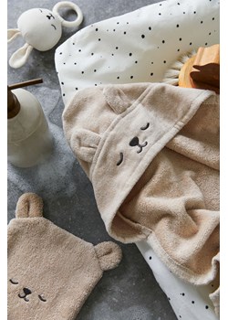 H & M - Ręcznik kąpielowy z kapturem - Beżowy ze sklepu H&M w kategorii Ręczniki dla dzieci - zdjęcie 169677057