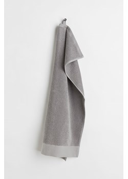 H & M - Ręcznik z bawełnianej frotte - Szary ze sklepu H&M w kategorii Ręczniki - zdjęcie 169677098