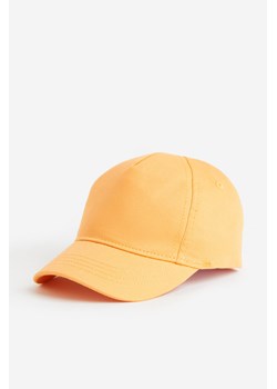 H & M - Bawełniana czapka z daszkiem - Pomarańczowy ze sklepu H&M w kategorii Czapki dziecięce - zdjęcie 169677139