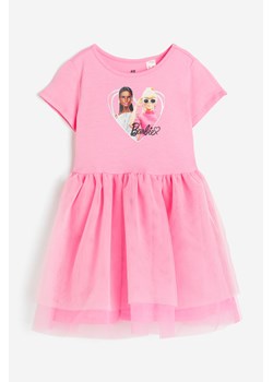H & M - Tiulowa sukienka z nadrukiem - Różowy ze sklepu H&M w kategorii Sukienki dziewczęce - zdjęcie 169677296