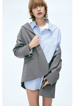 H & M - Popelinowa koszula oversize - Niebieski ze sklepu H&M w kategorii Koszule damskie - zdjęcie 169677329